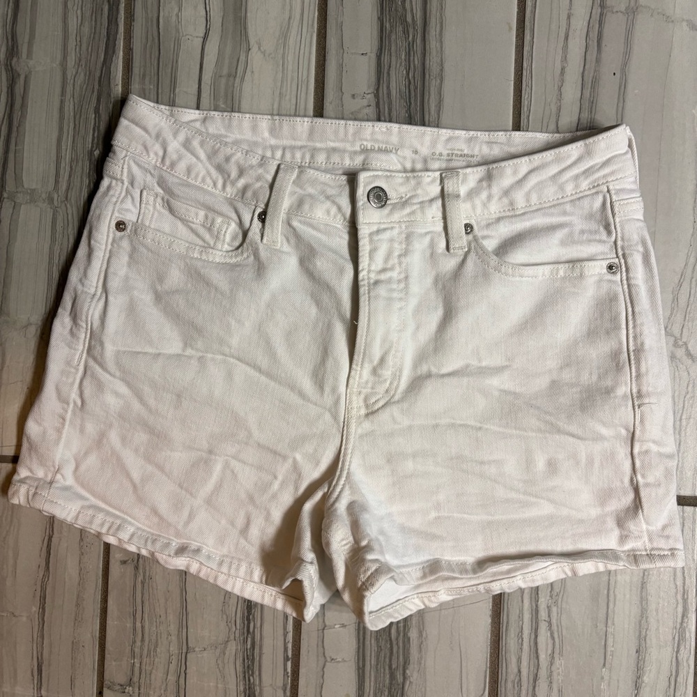 Old Navy Women's Cream Jean Shorts
